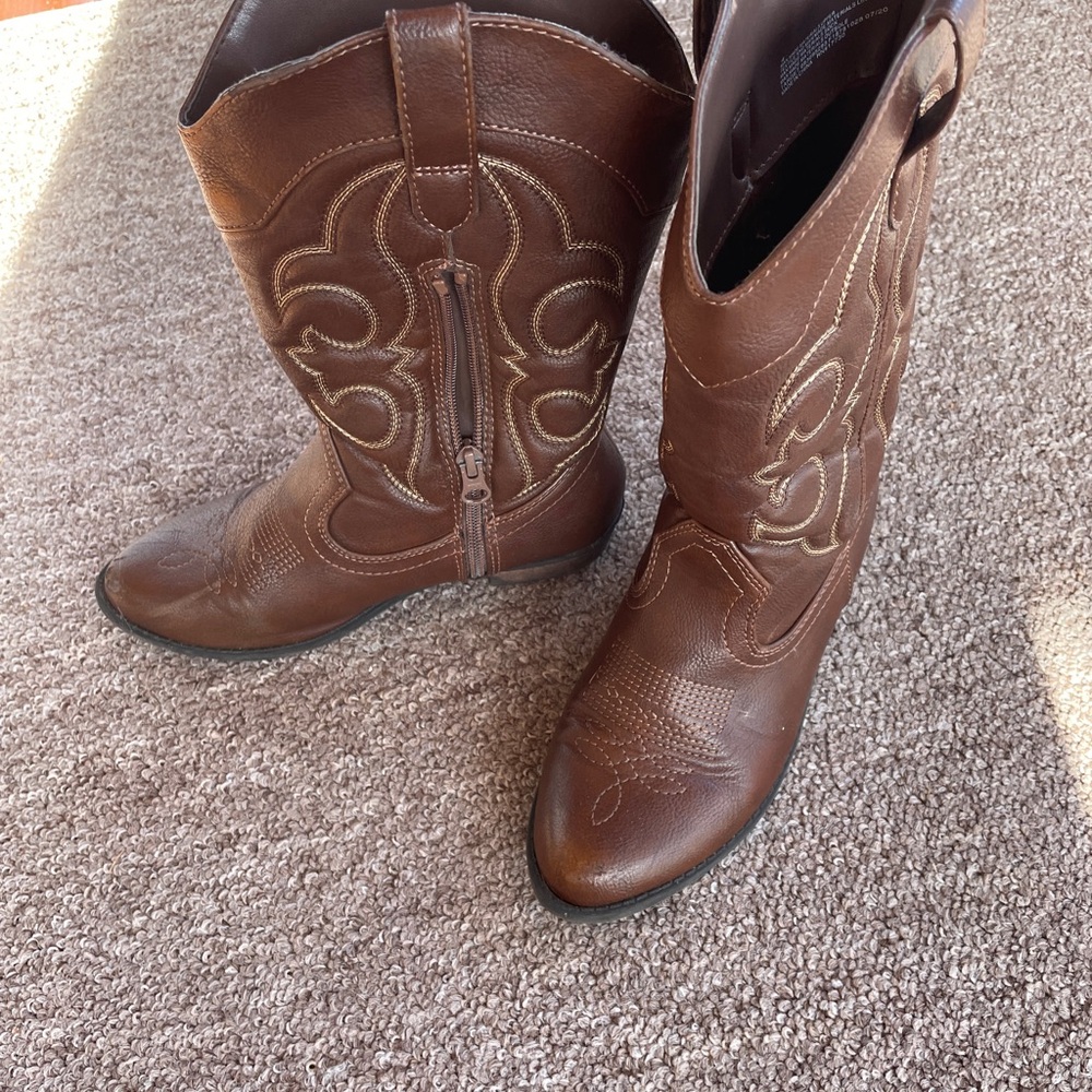 Brown Western Leather Boots